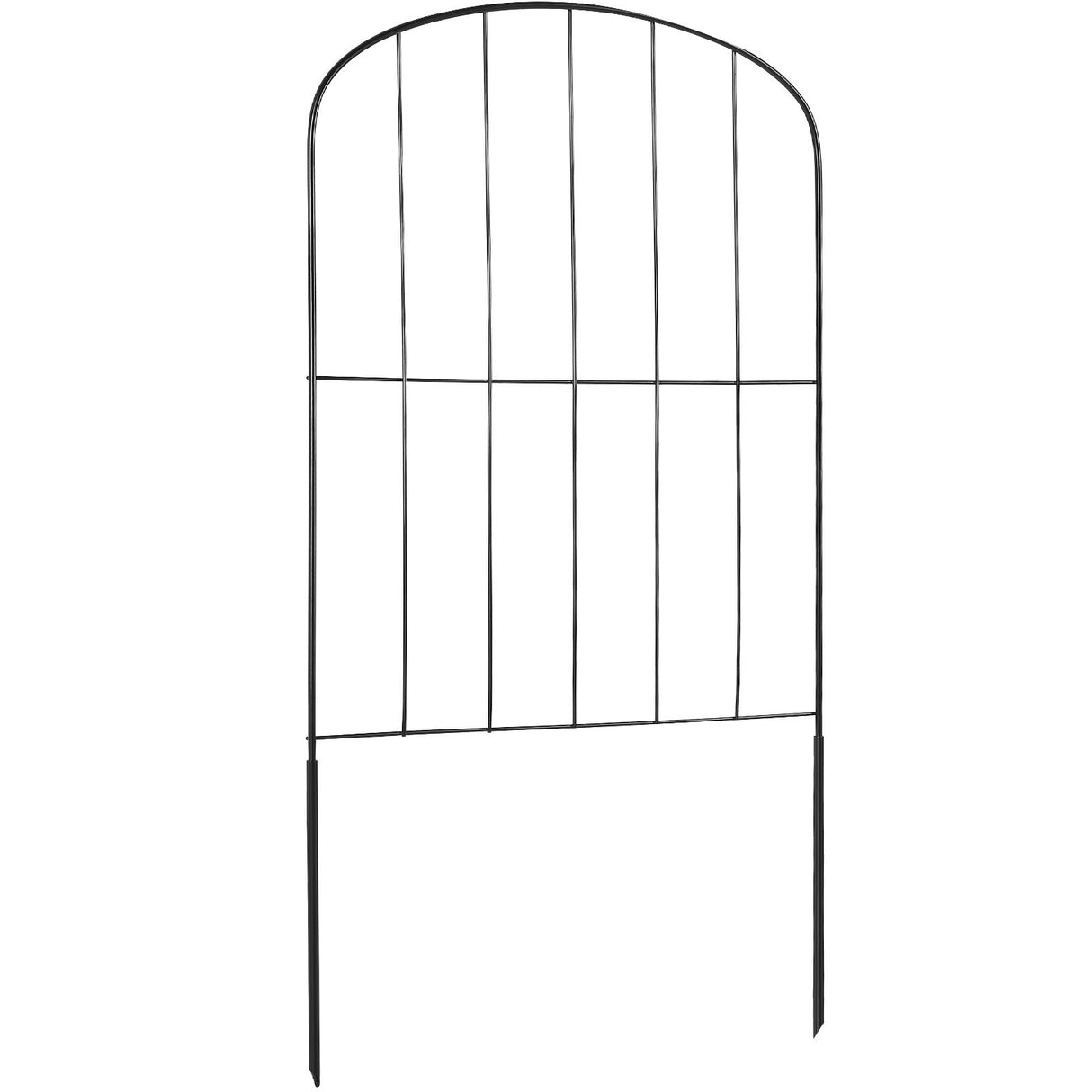 VEVOR Garden Fence, No Dig Fence 61 x 33 cm Animal Barrier Fence, Underground Decorative Garden Fencing with 5.08 cm Spike Spacing, Metal Dog Fence
