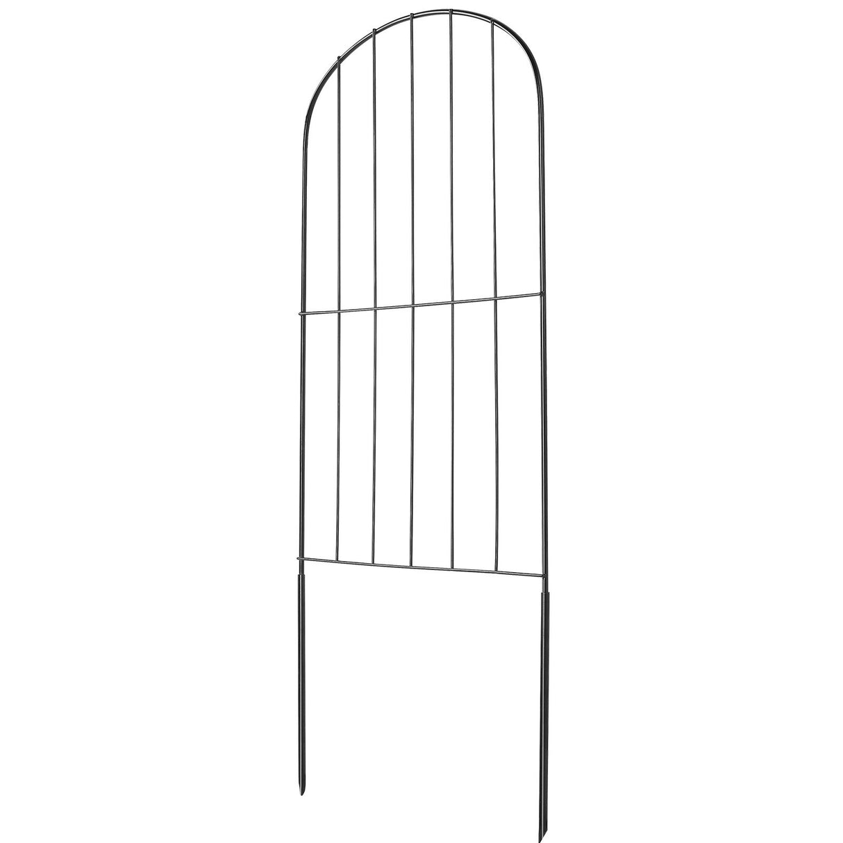 VEVOR Garden Fence, No Dig Fence 61 x 33 cm Animal Barrier Fence, Underground Decorative Garden Fencing with 5.08 cm Spike Spacing, Metal Dog Fence