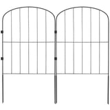 VEVOR Garden Fence, No Dig Fence 61 x 33 cm Animal Barrier Fence, Underground Decorative Garden Fencing with 5.08 cm Spike Spacing, Metal Dog Fence