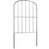 VEVOR Garden Fence, No Dig Fence 61 x 33 cm Animal Barrier Fence, Underground Decorative Garden Fencing with 5.08 cm Spike Spacing, Metal Dog Fence
