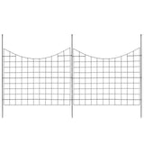 VEVOR Garden Fence, 75×93 cm Animal Barrier Fence, Underground Decorative Garden Fencing with 6.38 cm Spike Spacing, Metal Dog Fence for the Yard and Outdoor Patio, 5 Pack - Extra Image