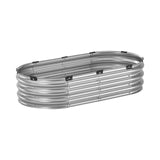 VEVOR Metal Raised Garden Bed 4x2x1 ft Outdoor Galvanized Planter Box Silver - Extra Image