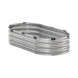 VEVOR Metal Raised Garden Bed 4x2x1 ft Outdoor Galvanized Planter Box Silver - Extra Image