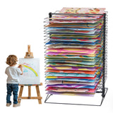 VEVOR Art Drying Rack 50 Removable Shelves Painting Drying Rack for Classroom