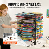 VEVOR Art Drying Rack 50 Removable Shelves Painting Drying Rack for Classroom - Top-Down View