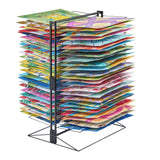 VEVOR Art Drying Rack 50 Removable Shelves Painting Drying Rack for Classroom - Low Angle
