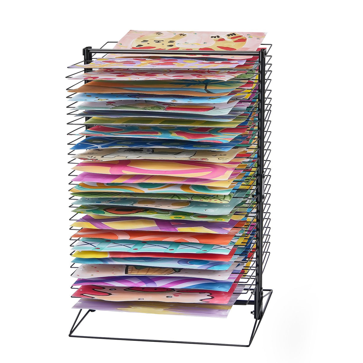 VEVOR Art Drying Rack 50 Removable Shelves Painting Drying Rack for Classroom