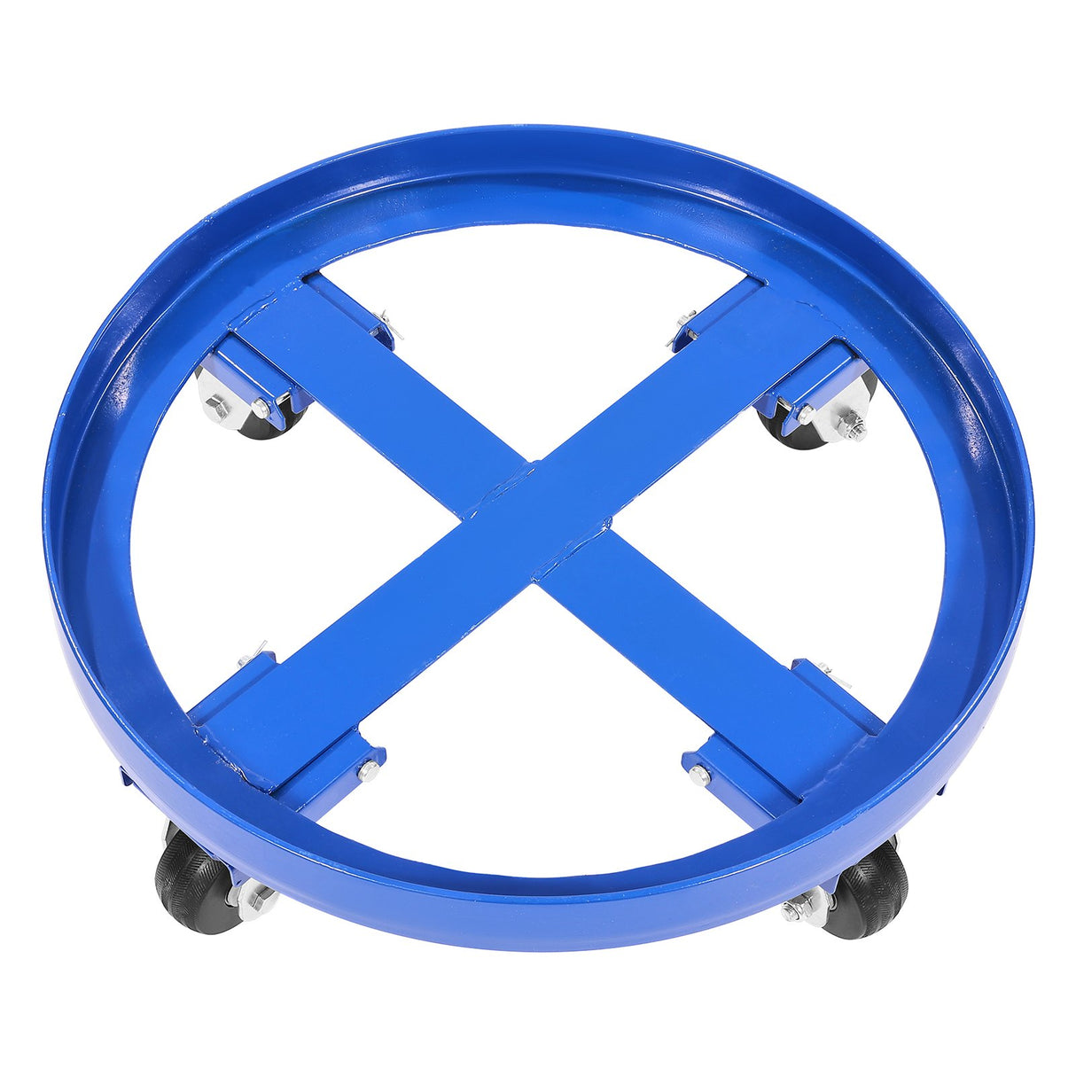 VEVOR 55 Gallon Drum Dolly 2000 lbs Barrel Dolly Cart Drum Caddy 4 Caster Wheels