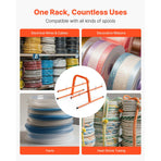 Wire Spool Rack, 100 lbs Capacity, Smart Hand Caddy, Heavy-Duty Steel Wire Dispenser Holder for Up to 8 Spools, MAX 9.45 in Diameter, Easy Lift Design for Electrical Industrial and Retail Use