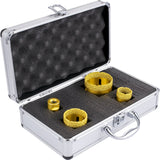 VEVOR Diamond Drill Bits 4PCS Diamond Hole Saw 25/35/50/68mm Tile Hole Saw Kit Vacuum Brazed Diamond Drill Bit 0.59in/15mm Segment Tile Hole Saw w