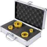 VEVOR Diamond Drill Bits 4PCS Diamond Hole Saw 25/35/50/68mm Tile Hole Saw Kit Vacuum Brazed Diamond Drill Bit 0.59in/15mm Segment Tile Hole Saw w Storage Case for Tile Ceramic Porcelain Marble Stone - Extra Image