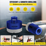 VEVOR Diamond Drill Bits 4PCS Diamond Hole Saw 35/40/50/68mm Tile Hole Saw Kit Vacuum Brazed Diamond Drill Bit 0.59in/15mm Segment Tile Hole Saw w