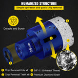 VEVOR Diamond Drill Bits 4PCS Diamond Hole Saw 35/40/50/68mm Tile Hole Saw Kit Vacuum Brazed Diamond Drill Bit 0.59in/15mm Segment Tile Hole Saw w