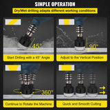 VEVOR Diamond Drill Bits 6PCS Diamond Hole Saw 20/35/40/50/55/68mm Tile Hole Saw Kit Vacuum Brazed D