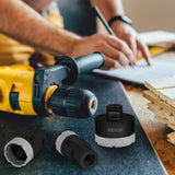 VEVOR Diamond Drill Bits 6PCS Diamond Hole Saw 20/35/40/50/55/68mm Tile Hole Saw Kit Vacuum Brazed Diamond Drill Bit 0.59in/15mm Segment Tile Hole Saw w Storage Case for Tile Ceramic Porcelain Marble - Low Angle
