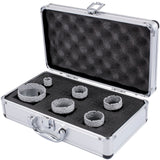 VEVOR Diamond Drill Bits 6PCS Diamond Hole Saw 20/35/40/50/55/68mm Tile Hole Saw Kit Vacuum Brazed D