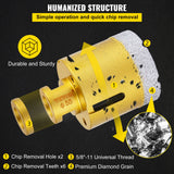 VEVOR Diamond Drill Bits 7PCS Diamond Hole Saw 20/27/35/55/68mmTile Hole Saw Kit Vacuum Brazed Diamond Drill Bit 0.59in/15mm Segment Tile Hole Saw w Storage Case for Tile Ceramic Porcelain Marble - 45-Degree Angle