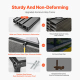 VEVOR Polycarbonate Greenhouse 8 x 12 Ft Outdoor Walk-in Greenhouse for Garden - Front View