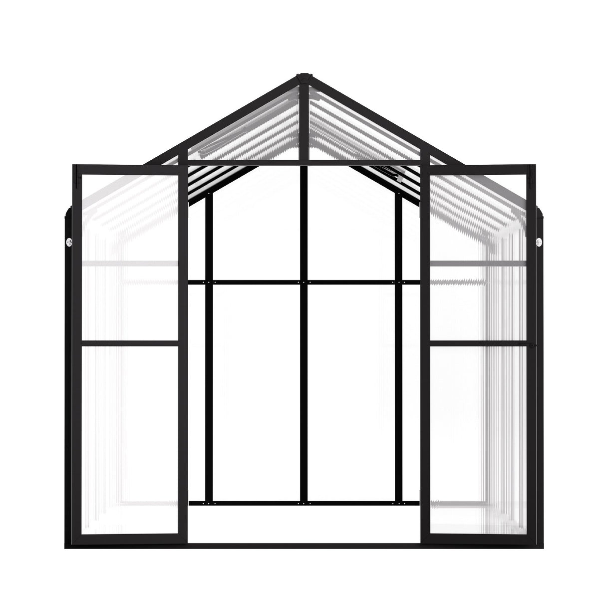 VEVOR Polycarbonate Greenhouse 8 x 12 Ft Outdoor Walk-in Greenhouse for Garden