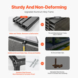 VEVOR Polycarbonate Greenhouse 8 x 14 Ft Outdoor Walk-in Greenhouse for Garden - Front View