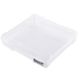 Scrapbook Paper Storage 4 Pack Stackable Plastic Board Game Boxes Clear Case
