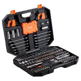 VEVOR Mechanics Tool Set and Socket Set 1/4in 3/8in Drive 145 Pcs SAE and Metric - Extra Image