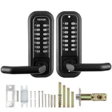 VEVOR Mechanical Keyless Entry Door Lock, 14 Digit Keypad, Water-proof Zinc Alloy, Double-sided Embedded Outdoor Gate Door Locks Set with Keypad and Handle, Easy to Install, for Garden, Garage, Yard - Extra Image