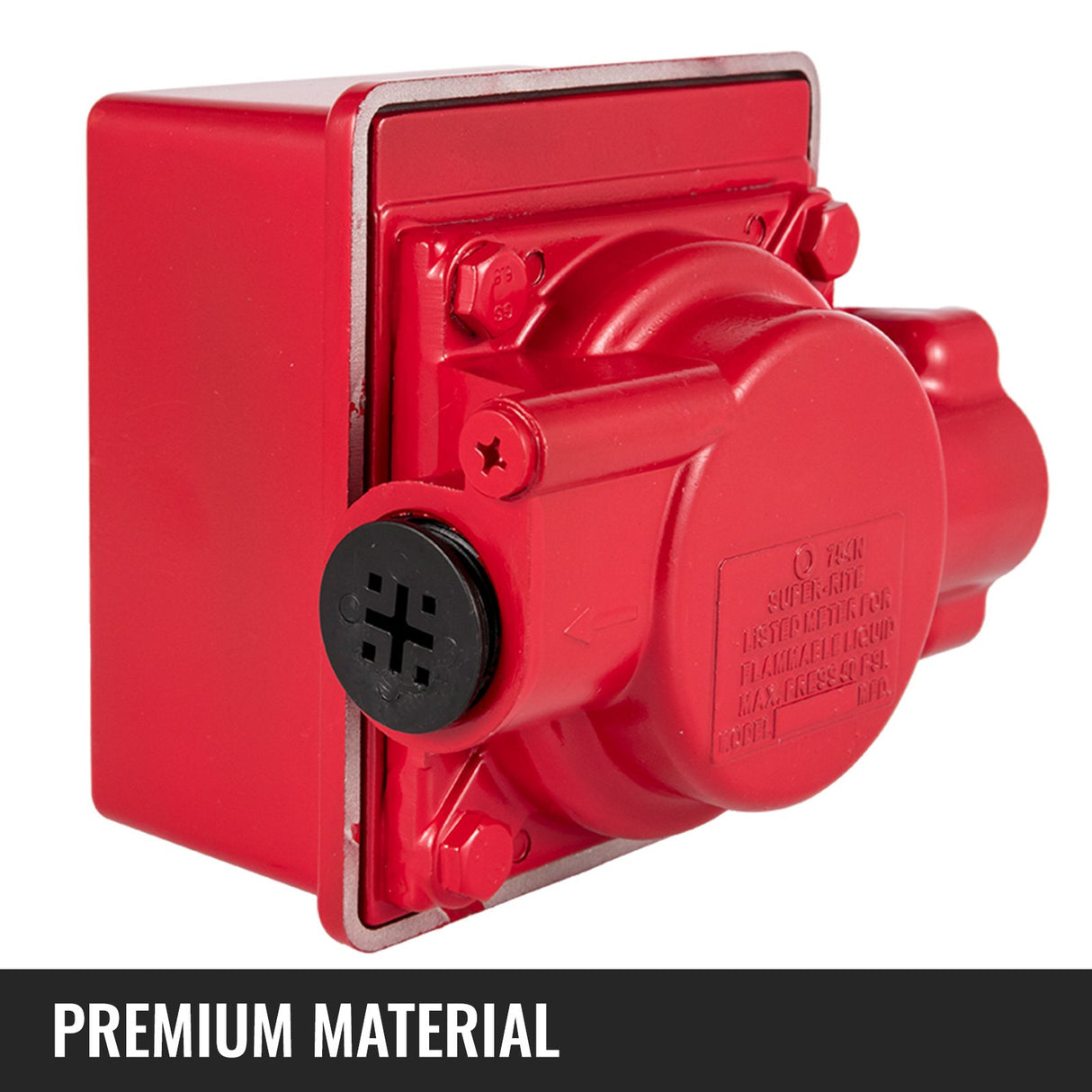 VEVOR Mechanical Fuel Meter 20 GPM Fuel Flow Meter 3-Digital Batch Display Fuel Transfer Meter 2.54 cm Diesel Fuel Flow Meter All Fuel Transfer Pumps Gasoline Flow Meter