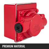 VEVOR Mechanical Fuel Meter 20 GPM Fuel Flow Meter 3-Digital Batch Display Fuel Transfer Meter 2.54 cm Diesel Fuel Flow Meter All Fuel Transfer Pumps Gasoline Flow Meter - Front View