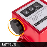 VEVOR Mechanical Fuel Meter 20 GPM Fuel Flow Meter 3-Digital Batch Display Fuel Transfer Meter 2.54 cm Diesel Fuel Flow Meter All Fuel Transfer Pumps Gasoline Flow Meter - Rear View