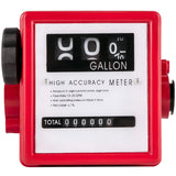 VEVOR Mechanical Fuel Meter 20 GPM Fuel Flow Meter 3-Digital Batch Display Fuel Transfer Meter 2.54 cm Diesel Fuel Flow Meter All Fuel Transfer Pumps