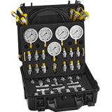 VEVOR Hydraulic Pressure Test Kit, 10/100/250/400/600bar, 5 Gauges 13 Couplings 14 Tee Connectors 5