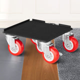 VEVOR Furniture Dolly Heavy Duty Furniture Mover with 5 Wheels 1575 kg Capacity - Low Angle