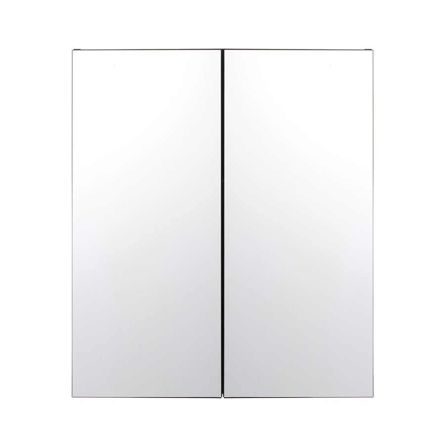 Medicine Cabinet, 26 x 30 inch, Medicine Cabinet for Bathroom with Mirror,  Aluminum Frame Bathroom Wall Cabinet, 2-layer Adjustable Shelves, Recessed & Wall-mounted Installation