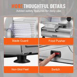 VEVOR Meat Slicer, 180W Electric Deli Food Slicer with 7.5