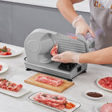 VEVOR Meat Slicer, 180W Electric Deli Food Slicer with 7.5" SUS420 Stainless Steel Blade and Blade Guard, 0 - 0.6 inch Adjustable Thickness for Home