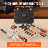 VEVOR Tool Kit 132 Piece General Household Hand Tool Set with Portable Tool Case - Side View