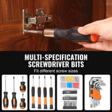 VEVOR Tool Kit 216 Piece General Household Hand Tool Set with Portable Tool Case - Rear View