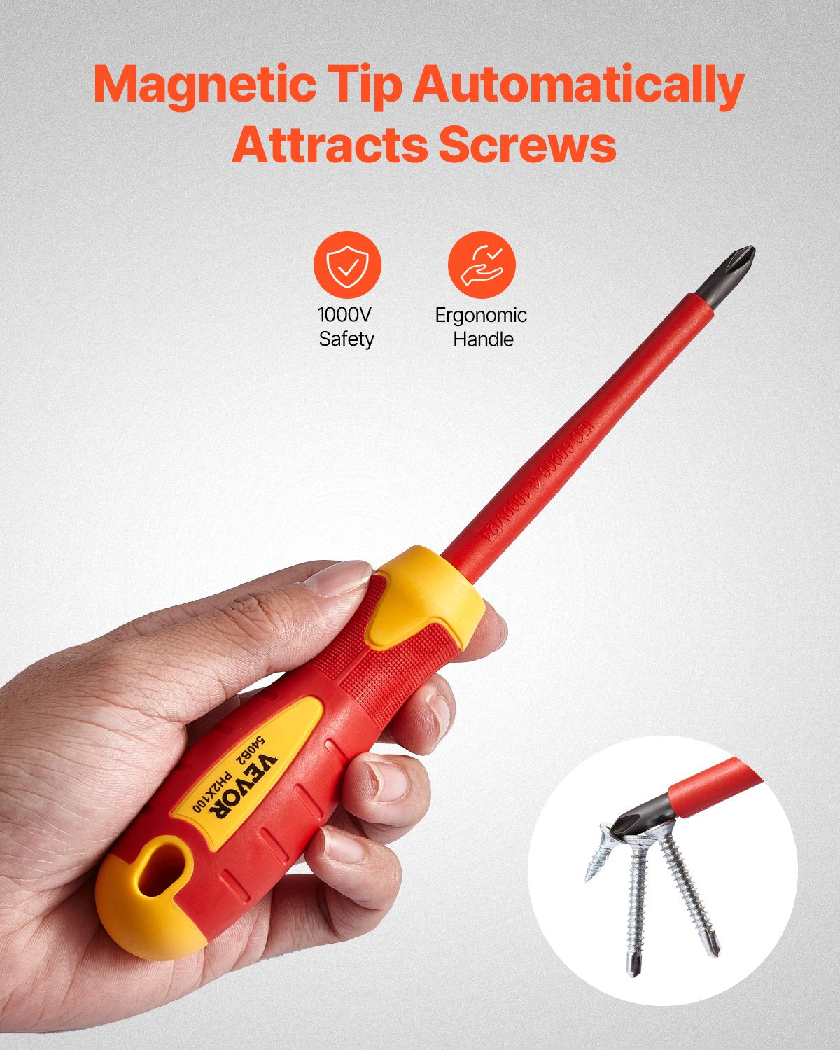 VEVOR Insulated Screwdriver Set?12-Piece Insulated Tool Set?for Electricians