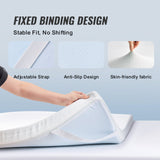 VEVOR Mattress Topper Memory Foam Detachable & Washable Queen 76.2 mm Thickness - Rear View