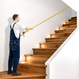 VEVOR Tape Measure 7620mm Retractable Imperial Metric for Decoration - Low Angle