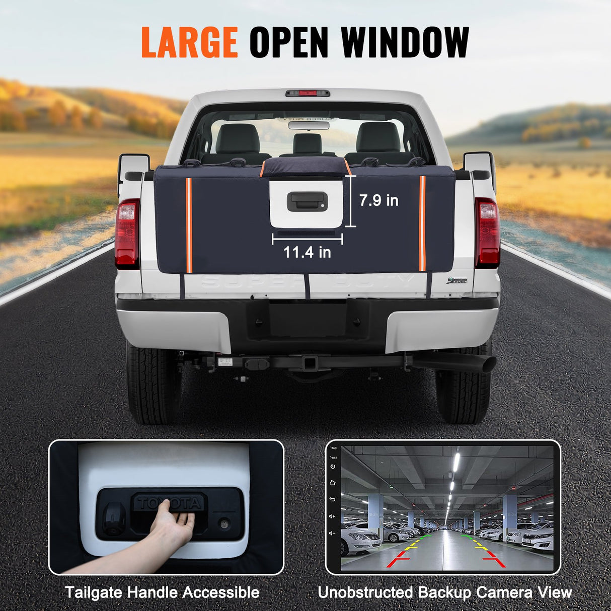 VEVOR 53-inch Tailgate Pad 5-Bike Pickup Truck Bed Tailgate Pad Protector Cover