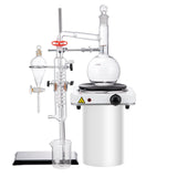 VEVOR Essential Oil Distillation Kit, 500ml Distillation Apparatus, 3.3 Boro Lab Glassware Distillation Kit with 1000W Heating Plate and 24, 40 Joint, 33 pcs Set - Extra Image