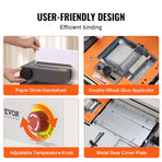 Thermal Binding Machine, 400 Sheets Capacity Hot Glue Binding Machine, Thermal Book Binder 40mm Binding Thickness A3(Short Edge)/A4/A5 Document