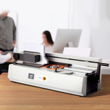 VEVOR Thermal Binding Machine, 400 Sheets Capacity Hot Glue Binding Machine, Thermal Book Binder 40mm Binding Thickness A3(Short Edge)/A4/A5 Document - Low Angle