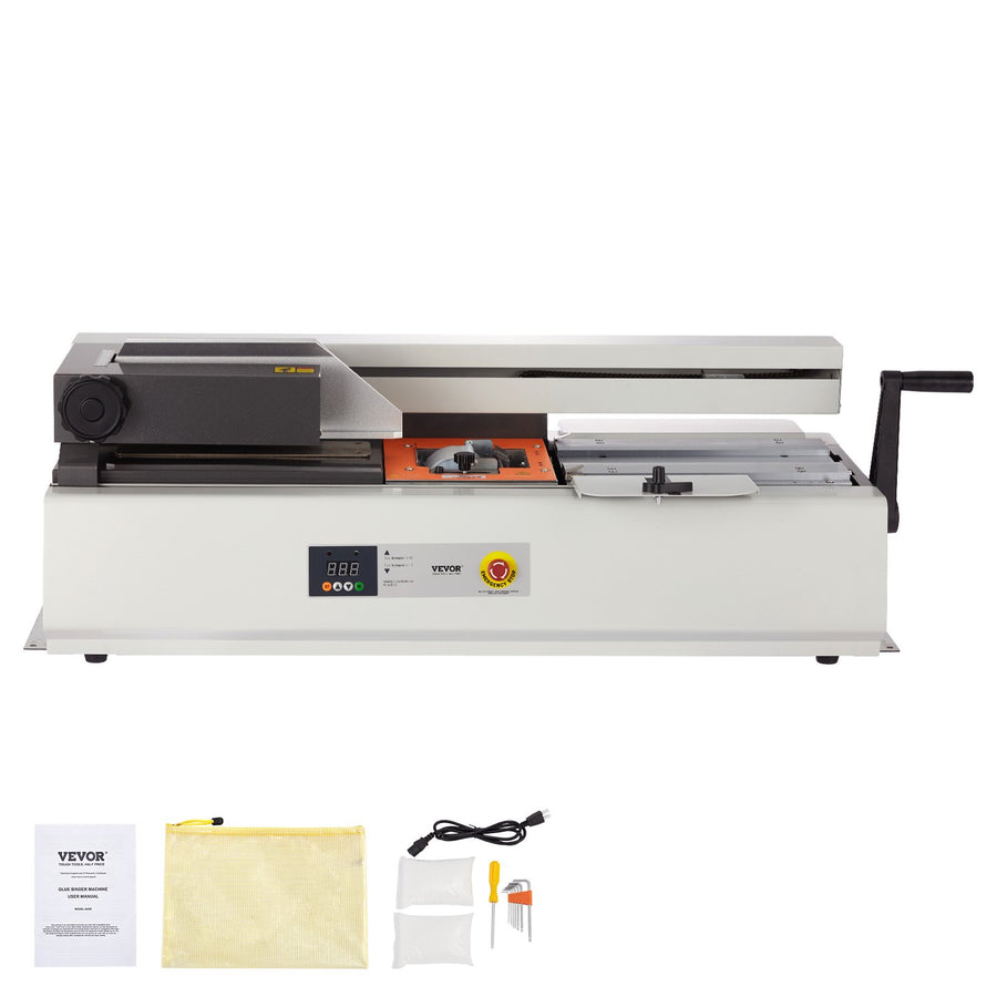 Thermal Binding Machine, 400 Sheets Capacity Hot Glue Binding Machine, Thermal Book Binder 40mm Binding Thickness A3(Short Edge)/A4/A5 Document