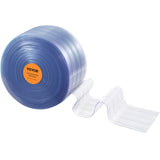VEVOR Strip Curtain, 3048 cm L x 30.5 cm W x 3 mm Thickness, Clear Ribbed PVC Curtain Strip Door Bulk Roll, Plastic Door Strips for Doorway of Supermarket, Garage, Warehouse, Barn, Pet Animal House - Extra Image