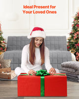 VEVOR Weighted Blanket, 11 kg, 2235 x 2640 mm King Size, Cooling Breathable Heavy Blanket with Glass Beads, All-Season Use, Suitable for 113-140 kg Adults, Anxiety Stress Relief, Improve Sleep, Grey - Close-Up Angle