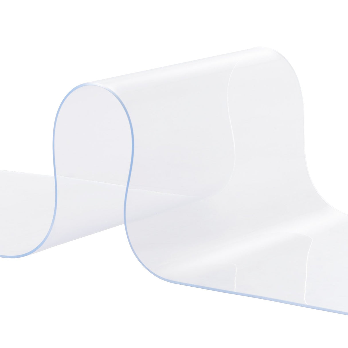 VEVOR Strip Curtain, 75' Length x 8" Width x 0.08" Thickness, Clear PVC Smooth Curtain Strip Door Bulk Roll, Plastic Door Strips for Doorways of