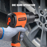 VEVOR 1/2-Inch Air Impact Wrench, High Torque Up to 1400 ft-lbs, Lightweight 4.6 lb Design Pneumatic Impact Gun with 11-PCS 1/2-Inch Drive?CR-V?Steel